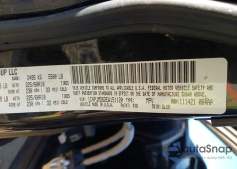 2014 Jeep Cherokee Limited z USA, uszkodzony, nr VIN 1C4PJMDS2EW151120